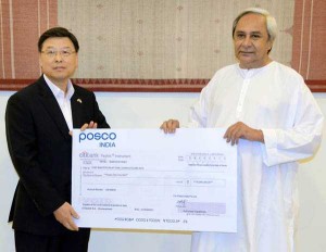 Naveen Patnaik with POSCO Executive . AMF NEWS