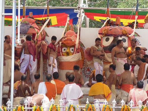 Snana Purnima of Lord Balabhadra, Jagannath, Goddess Subhadra celebrated, Shankaracharya pay respects to Chaturdha murti . AMF NEWS