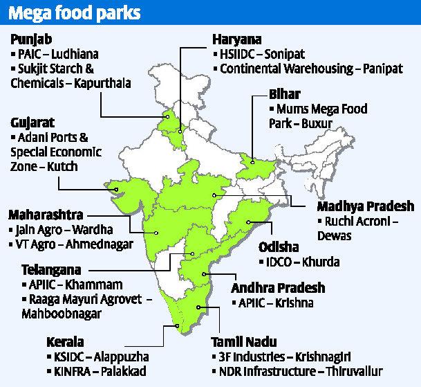 Odisha seeks 'designated' status for three food parks. AMF NEWS