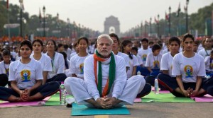 Narendra Modi Leading International Yoga Day. AMF NEWS