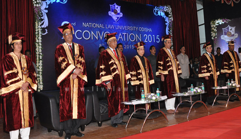 NLUO holds 2nd Annual Convocation; Chief Justice D.H Waghela delivers Convocation Address on behalf of the president . AMF NEWS