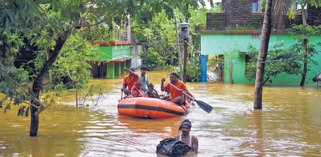Several residents in Khordha, Odisha, were rescued from flood-affected areas_AMF NEWS