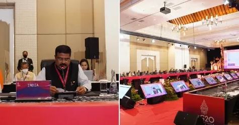 Addressing the G20 Education Ministers' Meeting in Bali, Dharmendra Pradhan_AMF NEWS