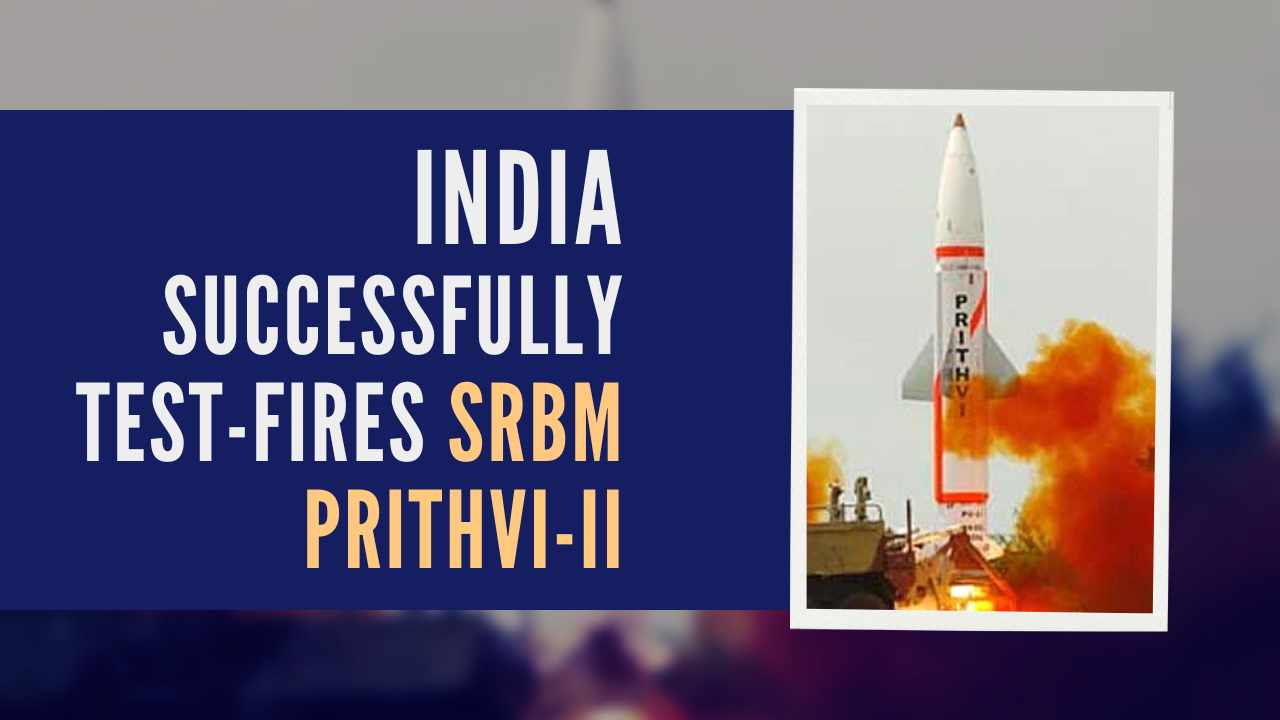 In Odisha, the Prithvi-II missile was successfully test-fired_AMF NEWS