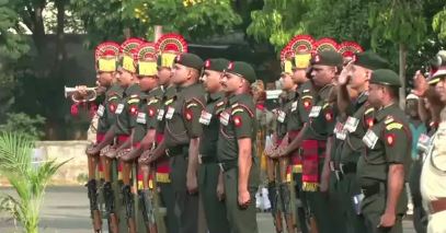 Odisha's governor honours Lance Naik Debashish Baswal following the Poonch terror attack in Bhubaneswar_AMF NEWS