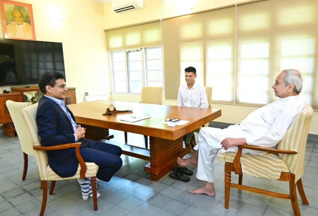 Welspun Group Chairman Balkrishan Goenka Meets Odisha CM Naveen Patnaik_AMF NEWS