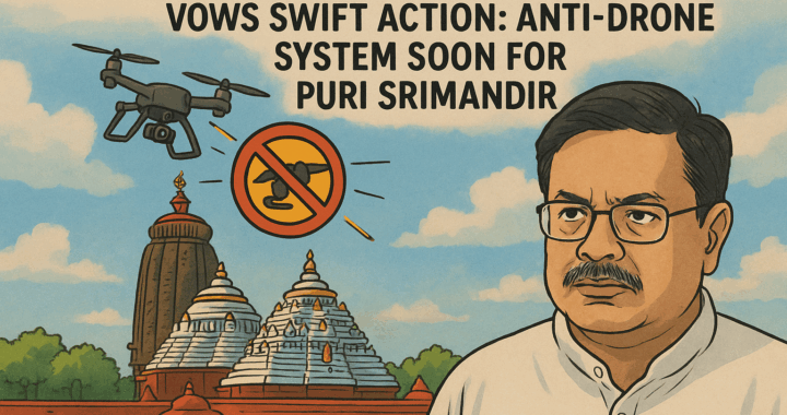 Law Minister Prithviraj Harichandan Vows Swift Action: Anti-Drone System Soon for Puri Srimandir